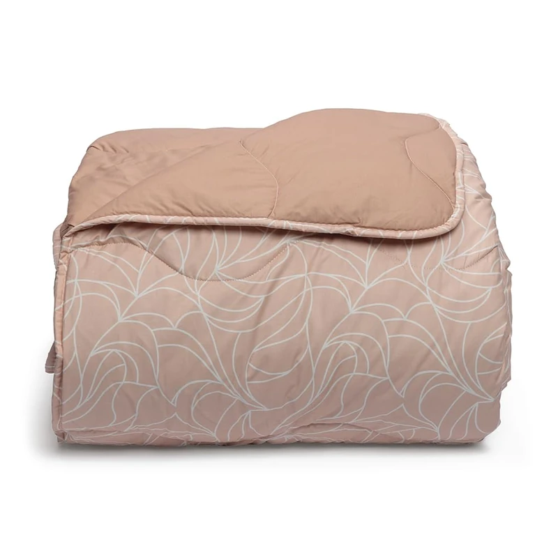 Foppapedretti Notte & Natura River Peach Wave Double Bed Quilt Cover 100% Cotton Made in Italy