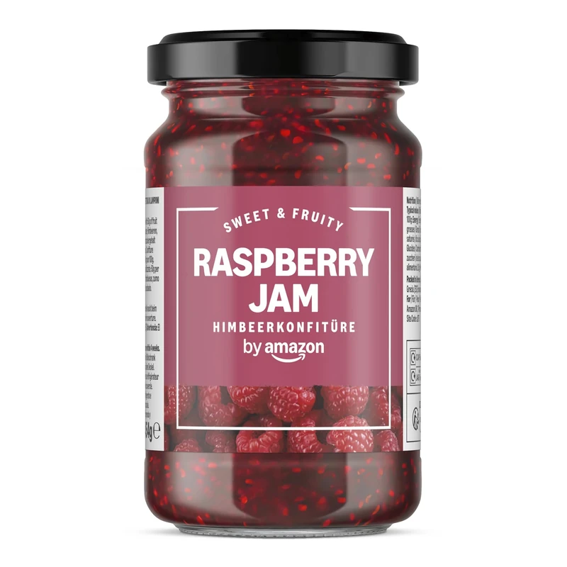 by Amazon Sweet Raspberry Fruit Jam, 454g