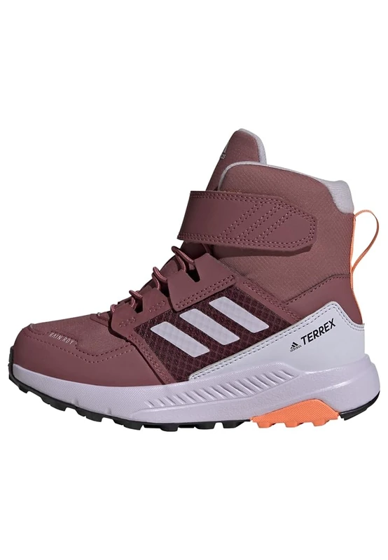 adidas Unisex Kids Terrex Trailmaker High Cold.RDY Hiking Shoes, Burgundy/Silver Dawn/Amber Tint, 6.5 UK