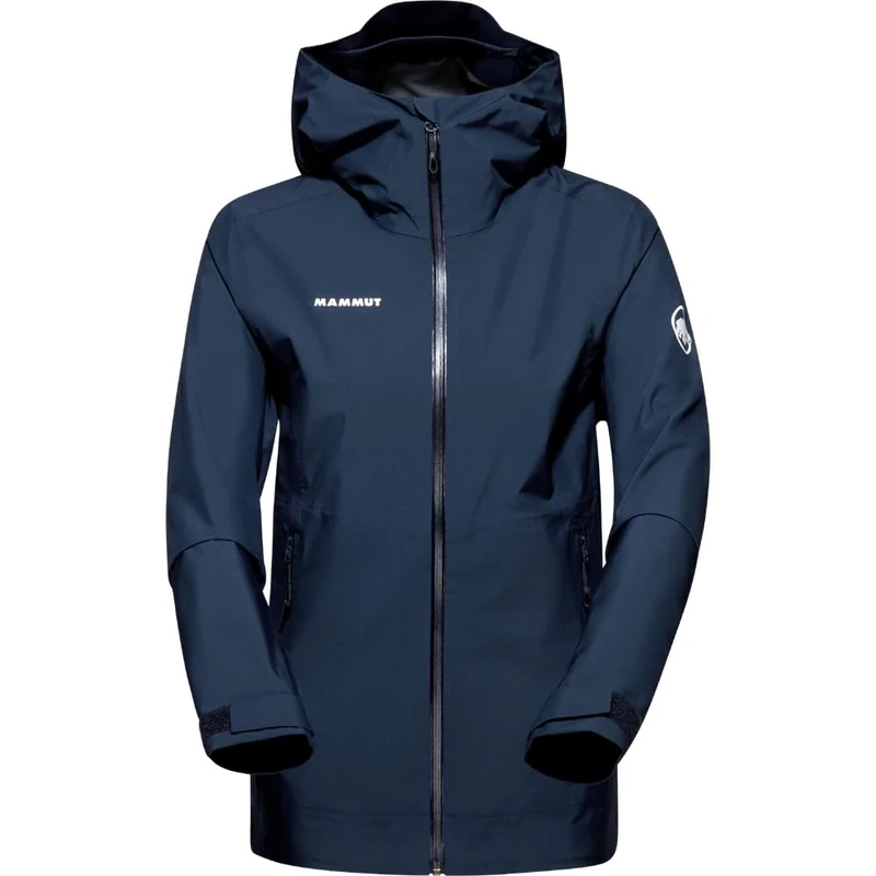 Mammut Alto Light HS Hooded Jacket Women | Lightweight & Waterproof, Clothing for Outdoor Sport & Hiking | Marine, XL