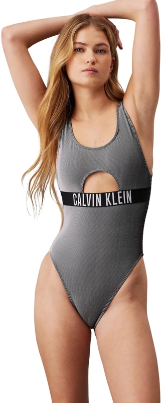 Calvin Klein Women's Cut-Out Swimsuit, Black (Pvh Black), XS - Image 1