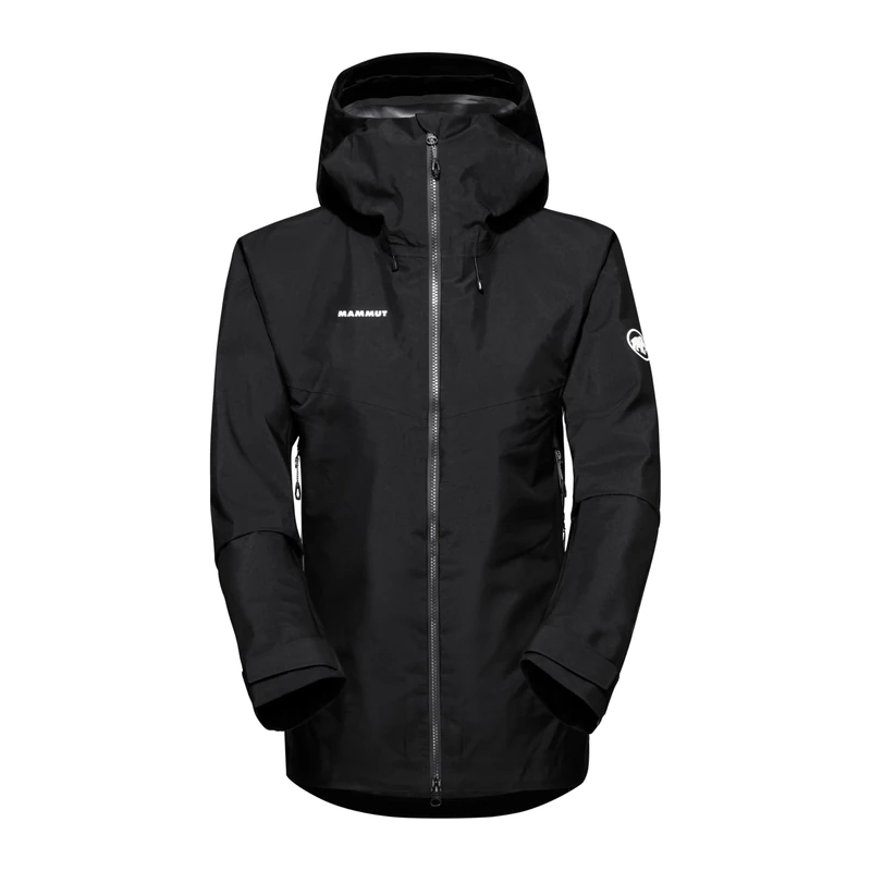 Mammut Crater IV HS Hooded Jacket Women | Waterproof & Lightweight, for Hiking & Outdoor Activities | Black, L