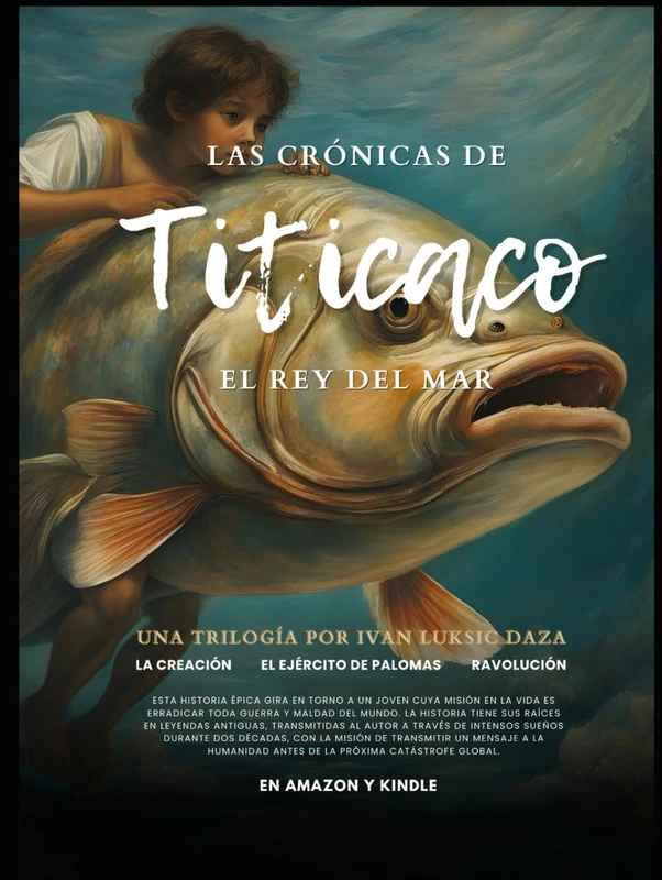 LAS CRÓNICAS DE TITICACO EL REY DEL MAR: LA TRILOGÍA LACREACIÓN . EL EJÉRCITO DE PALOMAS . RAVOLUCIÓN (The Chronicles of Titicaco King of the Sea, trilogy)