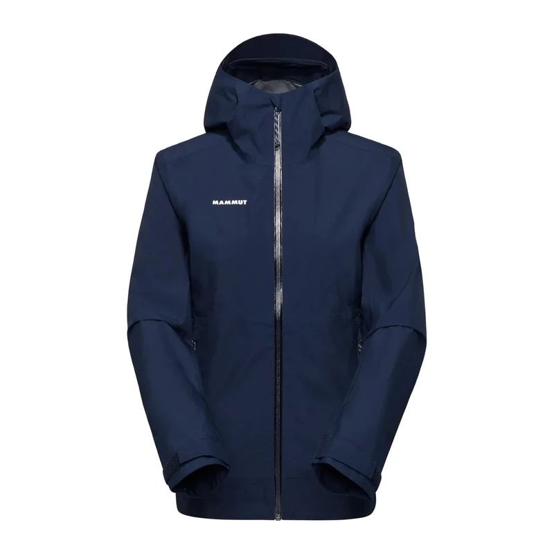 Mammut Alto Light HS Hooded Jacket Women | Lightweight & Waterproof, Clothing for Outdoor Sport & Hiking | Marine, L