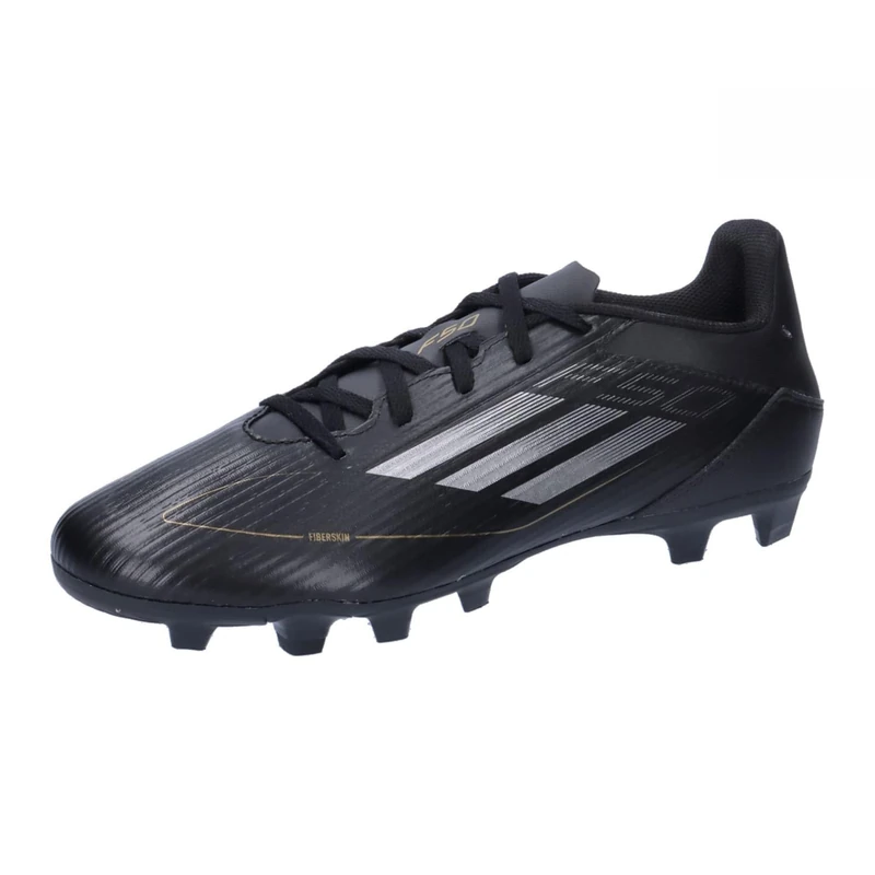 adidas Unisex F50 Club Football Boots Flexible Ground, core Black/Iron MET/Gold met, 13 UK