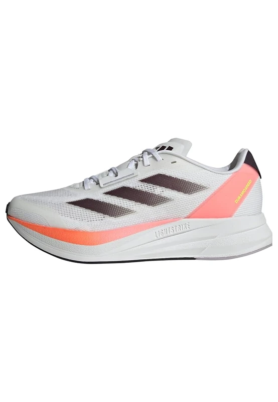 adidas Men's Duramo Speed Running Shoes, Cloud White/Aurora Met/Solar Red, 3.5 UK
