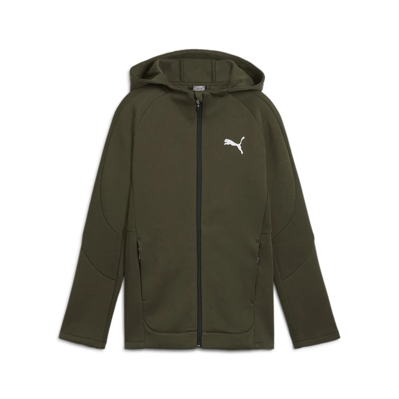 PUMA EVOSTRIPE FZ Hoodie DK B Dark Olive