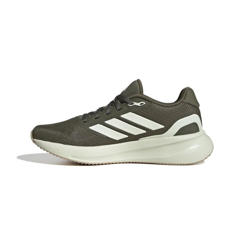 adidas Women's Runfalcon 5 Running Shoes, Olive strata/Ivory/Cloud White, 5 UK