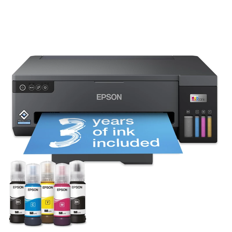 Epson EcoTank ET-14100 Ink Tank Printer | Home & Small Office Use | With Extra Black Ink | Wireless | A3+ | Print | Includes up to 3 Years of Ink