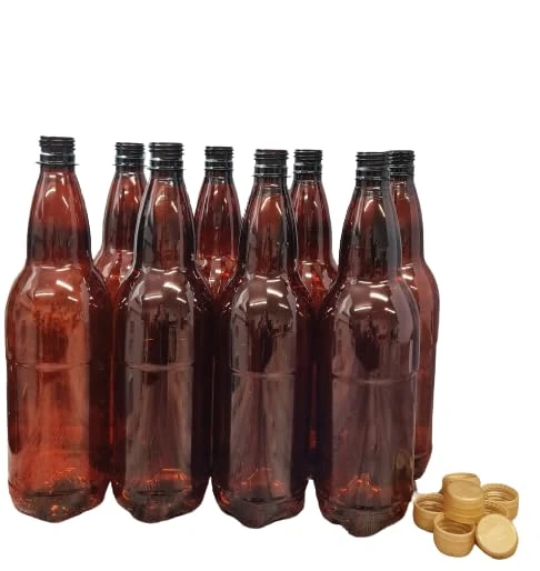 DIAH DO IT AT HOME PET Bottle 1L with a Screw Cap 24 x for Beer Storage Making Home Brew