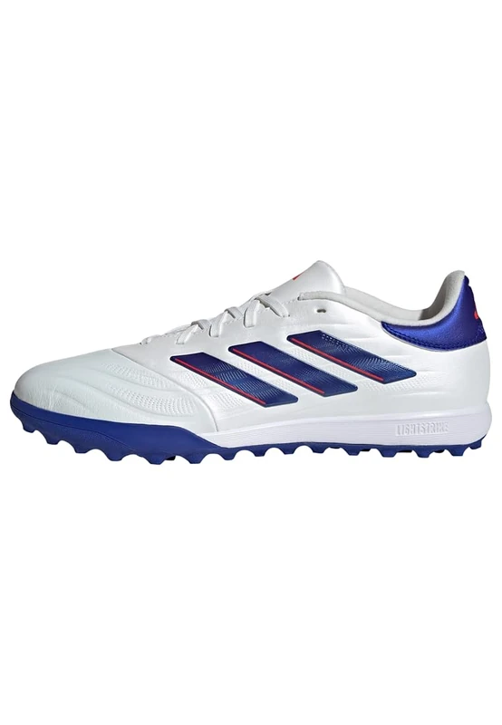 adidas Unisex COPA Pure II League Football Boots Turf, Cloud White/Lucid Blue/Solar Red, 11 UK