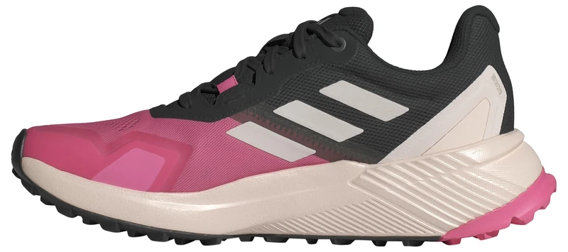 adidas Women's Terrex Soulstride RAIN.RDY Trail Running Shoes, Pink Fusion/Putty Mauve/core Black, 4 UK