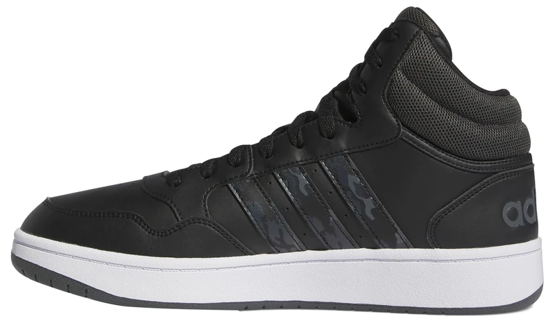 adidas Men's Hoops 3.0 Mid Lifestyle Basketball Classic Vintage Shoes, core Black/Grey six/Cloud White, 3.5 UK