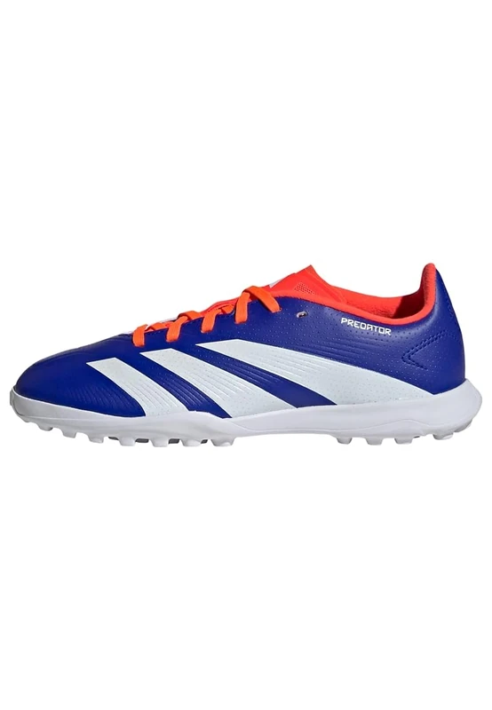 adidas Unisex League J Football Boots Turf, Lucid Blue/Cloud White/Solar Red, 5.5 UK