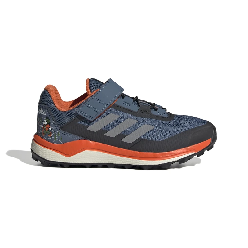 adidas Unisex Kids Terrex Disney Agravic Flow Trail Running Shoe, Wonder Steel/Grey/semi Impact Orange, 1 UK