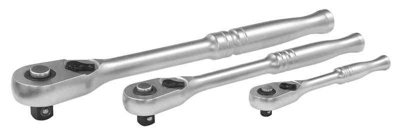 Sealey Premier Platinum 3pc Ratchet Wrench Set - Flip Reverse, EVA Foam Storage Tray - AK7933