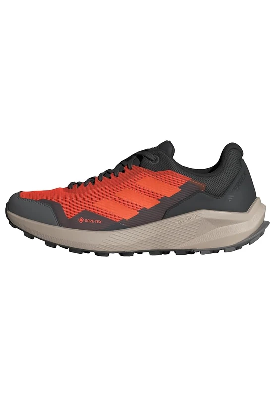 adidas Men's Terrex Trail Rider Gore-TEX Trail Running Shoes, Orange/Orange/Core Black, 5.5 UK