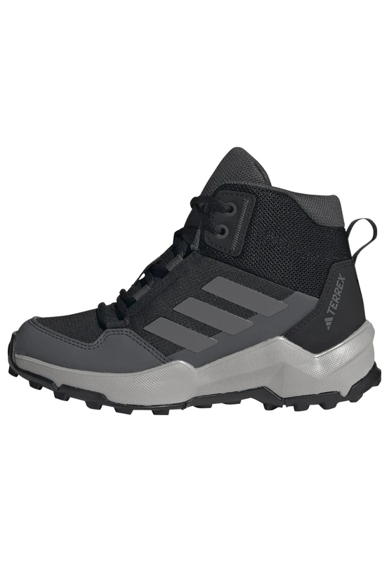 adidas Unisex Kids Terrex AX4R MID Hiking Shoes, Core Black/Grey Four/Grey Six, 2.5 UK