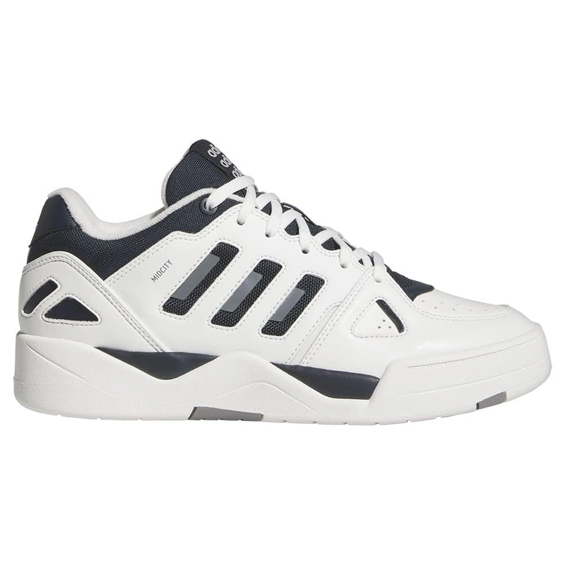 adidas Men's MIDCITY Low Shoes, core White/Aurora Ink/Grey Three, 3.5 UK