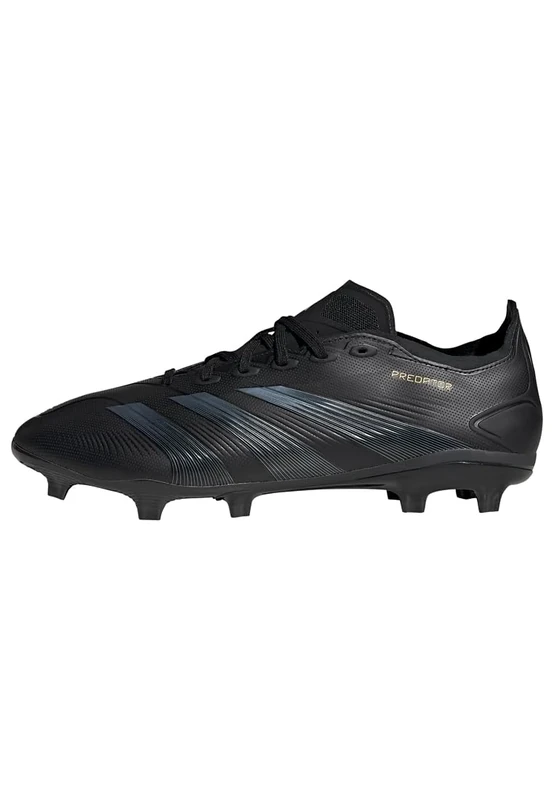 adidas Unisex Predator League Football Boots Firm Ground, Core Black/Carbon/Gold Metallic, 11 UK - Image 1