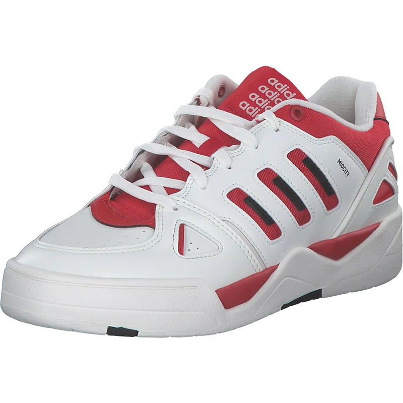 adidas Men's MIDCITY Low Shoes, Cloud White/COLRED/Carbon Black, 11 UK