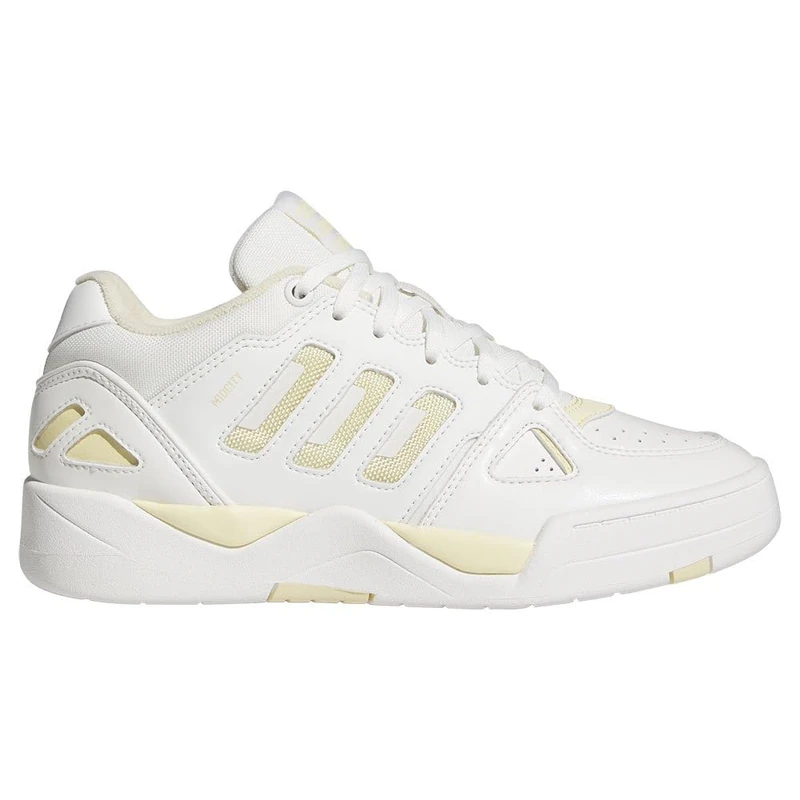 adidas Women's Midcity Low Shoes, core White/Easy Yellow/core White, 8.5 UK