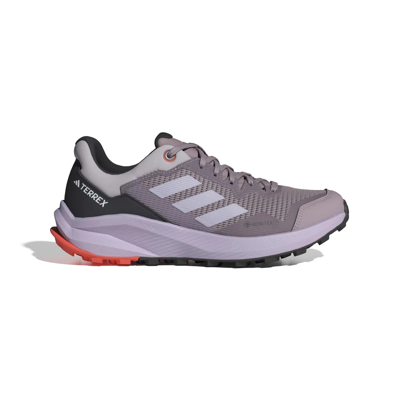 adidas Women's Terrex Trail Rider Gore-TEX Trail Running Shoes, preloved fig/Silver Dawn/Orange, 9.5 UK - Image 1