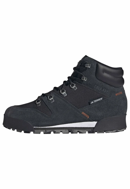 adidas Men's Terrex Snowpitch Cold.RDY Hiking Shoes, Core Black/Core Black/Orange, 12 UK
