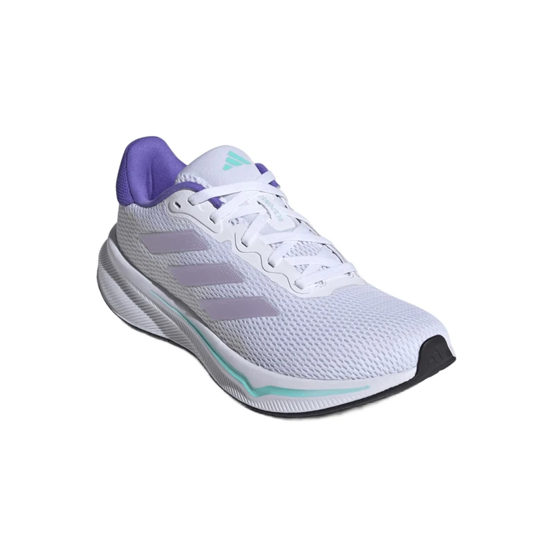 adidas Women's Response Runner Shoes, Cloud White/Purple Tint/Flash Aqua, 11 UK