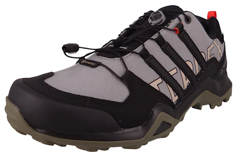 adidas Men's Terrex Swift R2 Gore-TEX Hiking Shoes, Solid Grey/core Black/Olive strata, 5.5 UK
