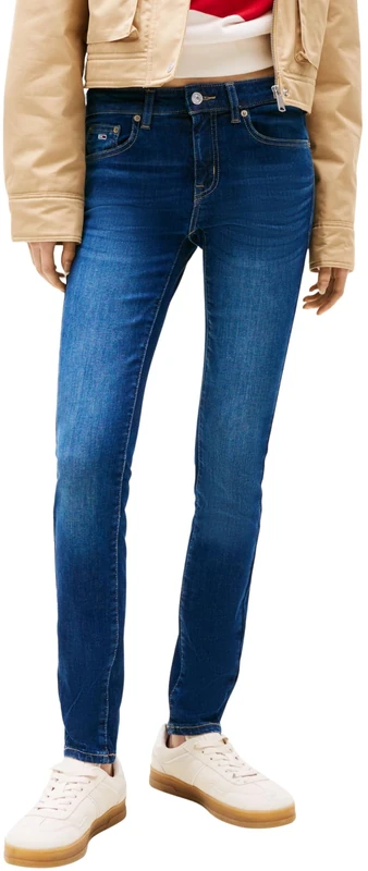 Tommy Jeans Women's Sophie Lw Skn Ch0258 Co Dw0dw19274 Skinny, Denim Dark, 27W / 34L