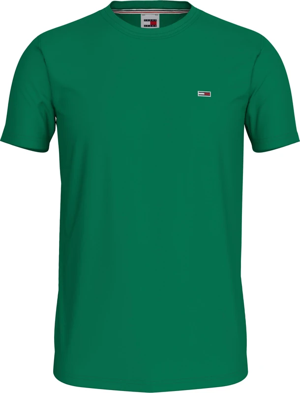 Tommy Jeans Men's Tjm Xslim 2pack Jersey Tee Ext Dm0dm15381 S/S Knit Tops, Green (Green Malachite / White), 3XL Plus - Image 1