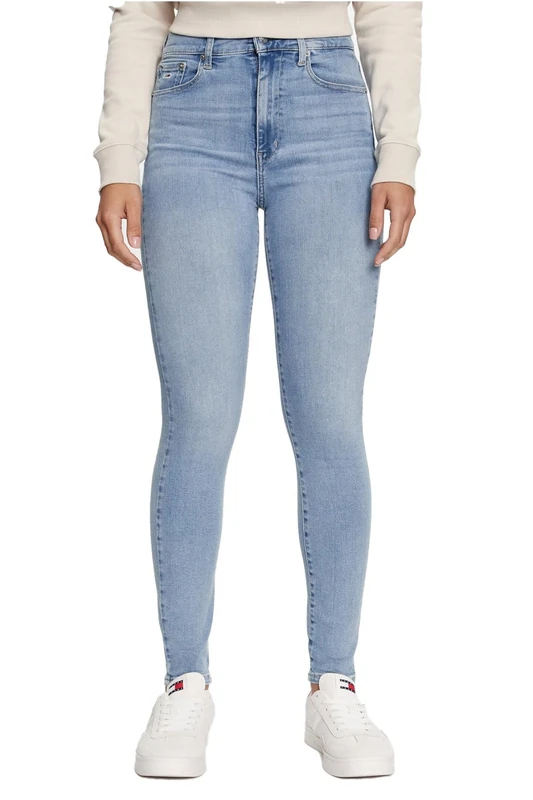 Tommy Jeans Womens Sylvia Hgh Skn Ch0214 Co Dw0dw19268 Skinny, Denim Light, 31W / 34L UK