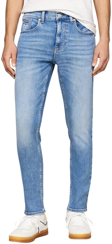 Tommy Jeans Men's Austin Slim Tprd Ch0237 Co Slim, Denim Medium, 30W / 36L