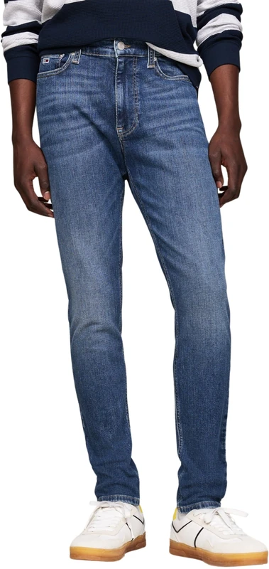 Tommy Jeans Men's Simon Skny Ch0256 Co Skinny, Denim Dark, 28W / 34L - Image 1
