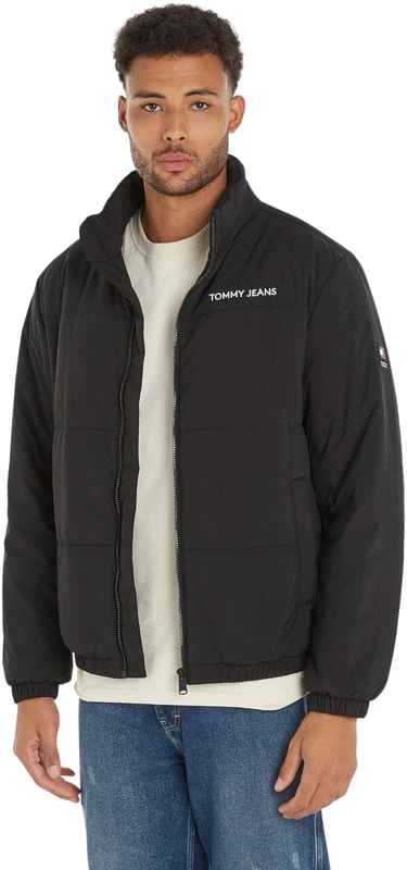 Tommy Jeans Men's Transitional Jacket, Black (Black), 6XL