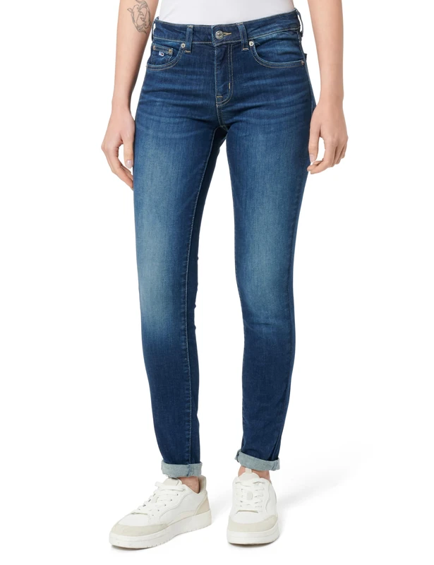 Tommy Jeans Women's Sophie Lw Skn Ch0258 Co Dw0dw19274 Skinny, Denim Dark, 29W / 28L