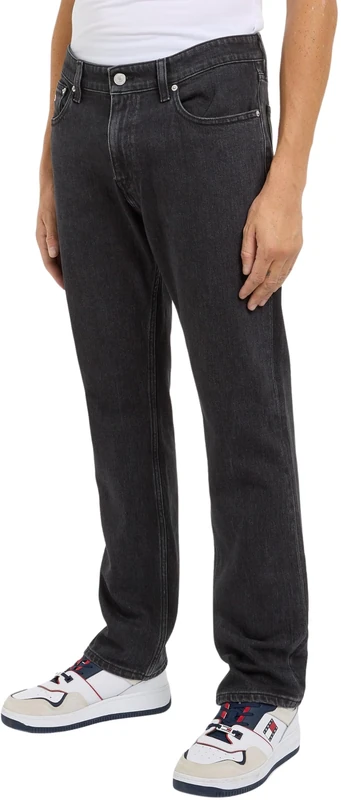 Tommy Jeans Men's Ryan Regular Straight Fit Jeans, Blue (Denim Black), 29W/34L