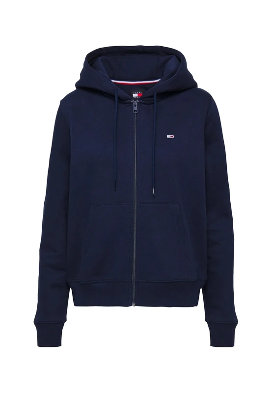 Tommy Jeans Women's Zipped Hoodie, Blue (Dark Night Navy), L