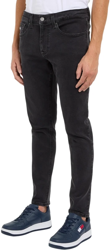Tommy Jeans Men's Austin Slim Fit Jeans, Blue (Denim Black), 28W/34L