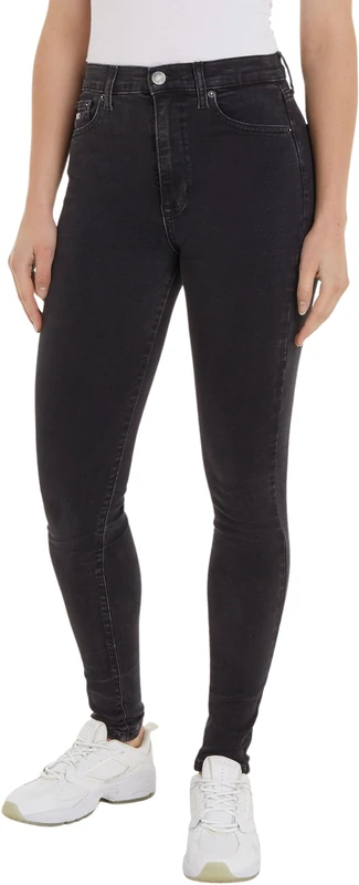 Tommy Jeans Womens Sylvia Hgh Skn Cg4282 Co Dw0dw16001 Skinny, Denim Black, 26W / 28L UK