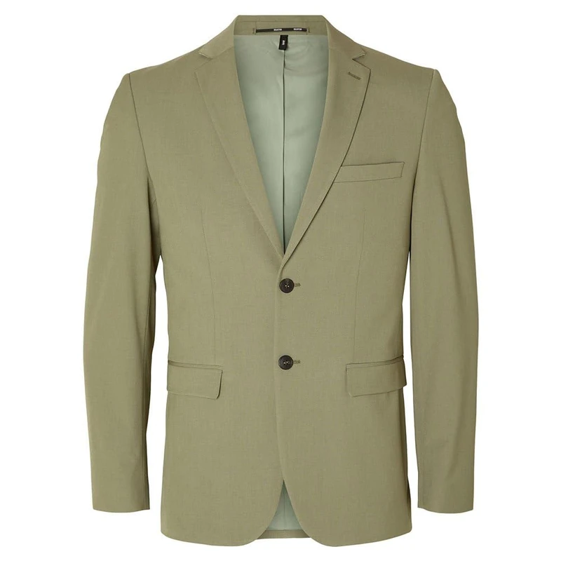 SELETED HOMME Men's Slhslim-Liam BLZ Flex Noos Jacket, Vetiver, 34R