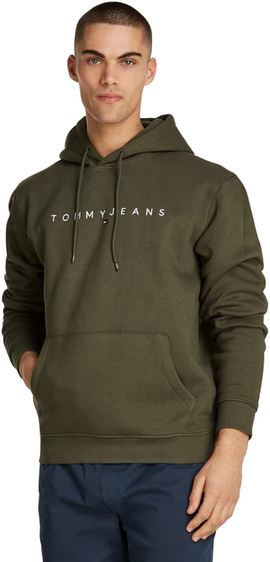 Tommy Jeans Men's Hoodie, Green (Fatigue Green), XS