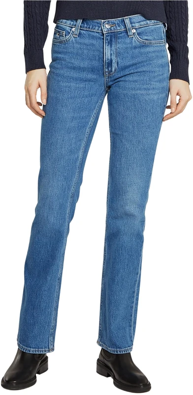 Tommy Jeans Women's Maddie Md Bc Ch0130 Co Dw0dw19271 Bootcut, Denim Medium, 24W / 28L