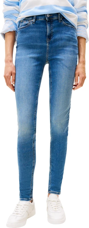Tommy Jeans Women's Nora Md Skn Ch0238 Co Dw0dw19255 Skinny, Denim Medium, 32W / 30L