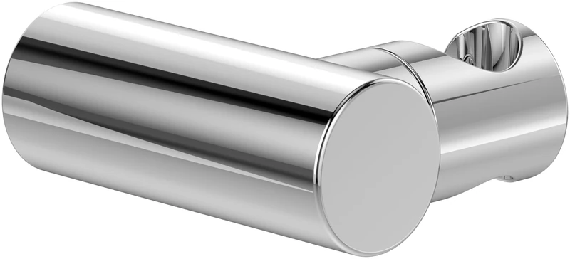 Villeroy & Boch Universal Showers Hand Shower Holder, Shower Head Holder for Wall Installation, Spray Holder Made from Robust Brass, Compatible with a Wide Range of Hand Showers, Round, Chrome