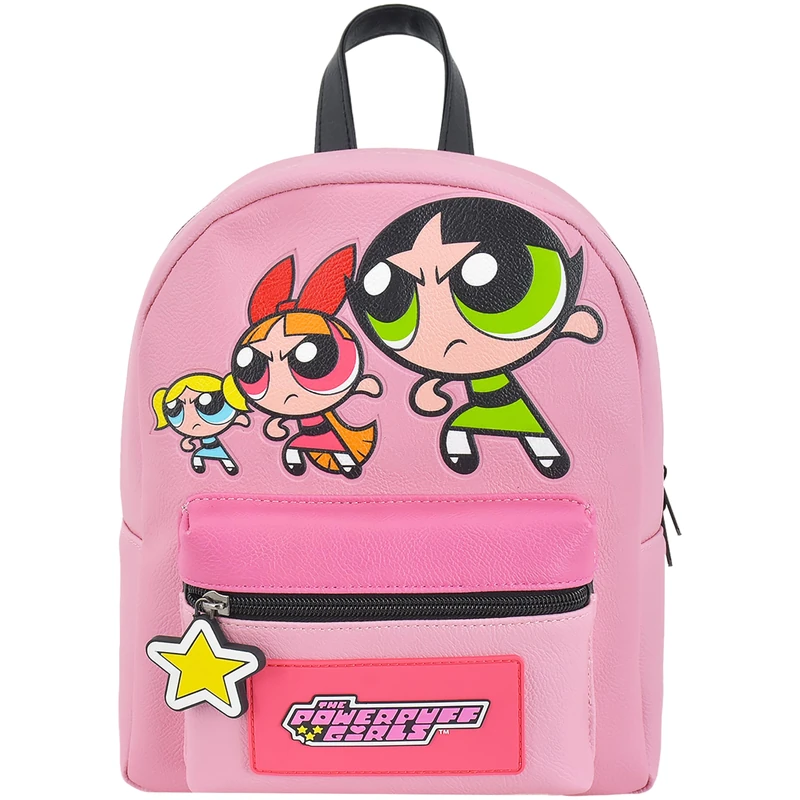 Concept One Powerpuff Girls Mini Backpack, Blossom, Bubbles, and Buttercup Small Travel Bag Purse for Men and Women, Adjustable Shoulder Straps, Multi, 10 Inch, Multi, 25.40 cm, Powerpuff Girls Mini