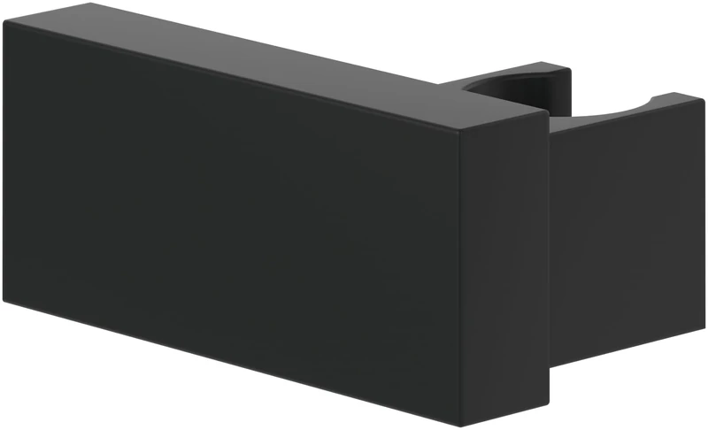 Villeroy & Boch Universal Showers Hand Shower Holder Wall Mounted Shower Head Holder Heavy Duty Brass Compatible with Many Hand Showers Square Matt Black