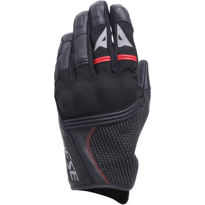 Dainese - Namib Gloves, Summer Motorcycle Gloves, with Elastic and Ventilated Fabric, Touchscreen, Men, Black/Black, XXXL