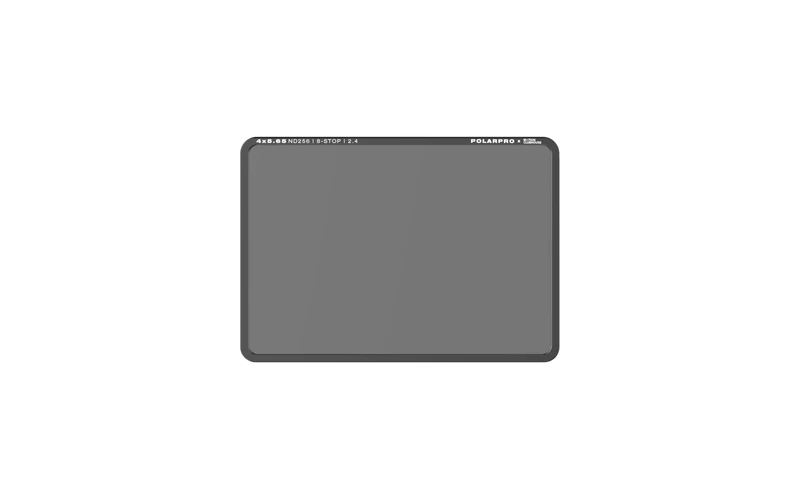 PolarPro - ND256-4x5.65 Filter - Fully Encased Filters - 8-Stop Neutral Density - Aluminum Frame - 100% Visible Filter Etchings - Fingerprint-Free Handling - Enhanced Color Accuracy